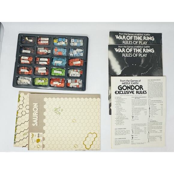 War Of The Ring Game 1977 SPI Tolkien LOTR Complete RPG - Picture 7 of 9